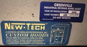 New-Tech Table label